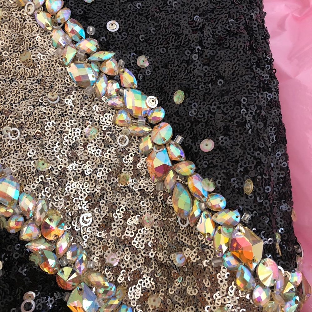 Black and Gold Dress